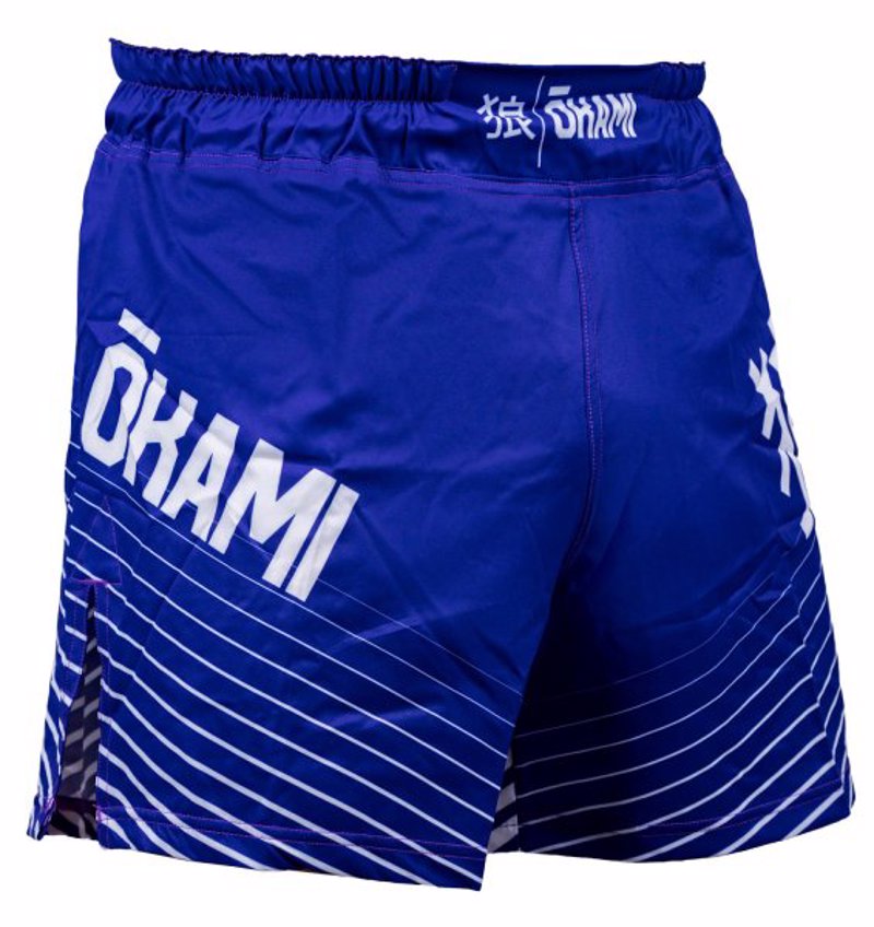 Okami kanji Fightshorts -blue